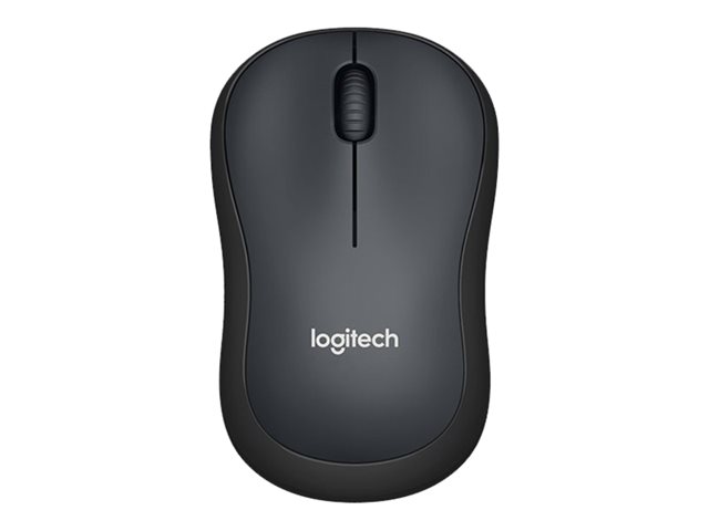 Logitech M220 Silent - Mouse - optical - 3 buttons - wireless - 2.4 GHz - USB wireless receiver - charcoal