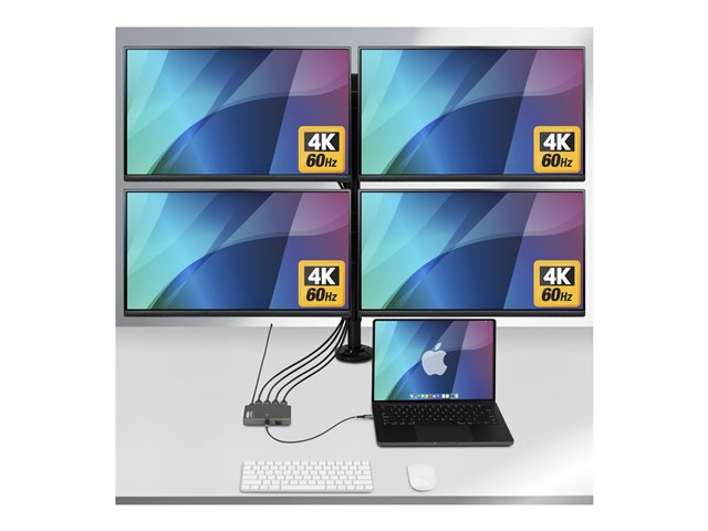 USB-C to Quad HDMI Adapter