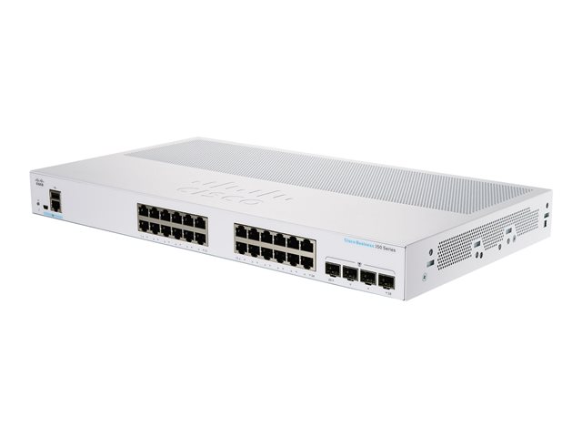 Cisco Business 350 Series 350-24T-4G - Switch - L3 - Managed - 24 x 10/100/1000 + 4 x SFP - rack-mountable