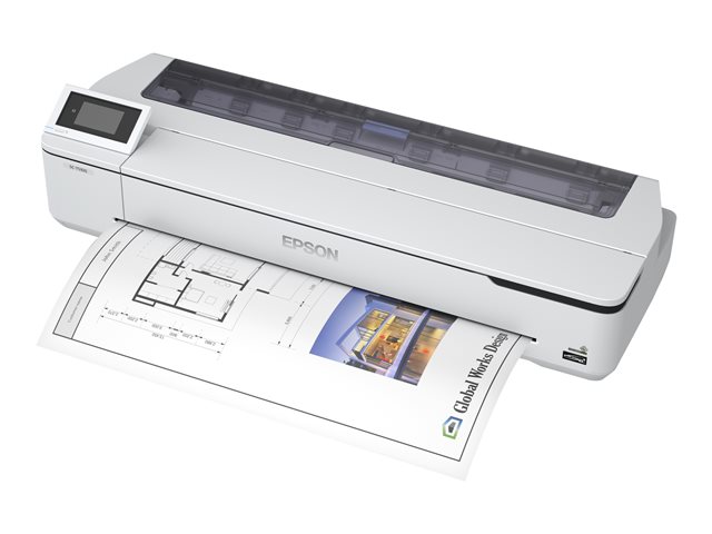 Epson SureColor SC-T5100N - 36\" large-format printer - colour - ink-jet - Roll (91.4 cm) - 2400 x 1200 dpi - Gigabit LAN, Wi-Fi(n), USB 3.0 - cutter