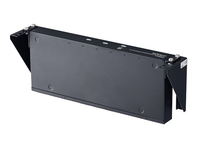 StarTech.com 2U Vertical Wall Mount Patch Panel Bracket - Steel Rack Mount Bracket w/Hardware for 19\" Network, Server and Data Equipment (RK219WALLV) - Mounting bracket - wall mountable - black - 2U - 19\" - for P/N: SV831DUSBUK