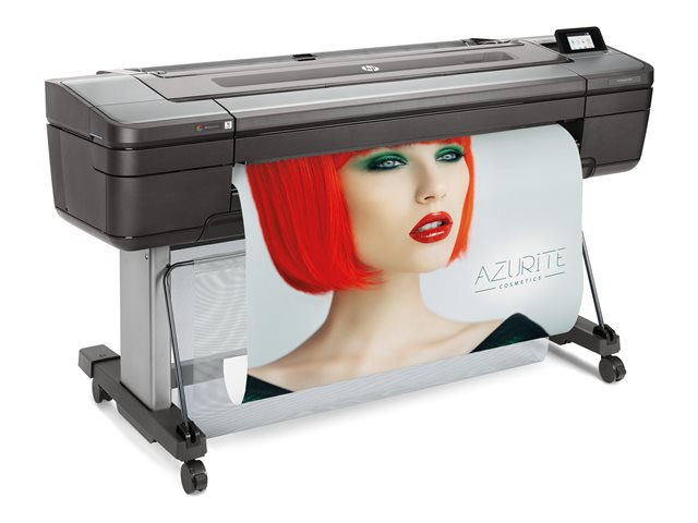 HP DesignJet Z9+dr PostScript - 44\" large-format printer - colour - ink-jet - Roll (111.8 cm) - 2400 x 1200 dpi - up to 73.9 sq.m/hour (mono) / up to 73.9 sq.m/hour (colour) - capacity: 2 rolls - Gigabit LAN, USB host - cutter
