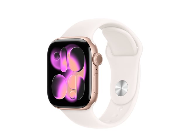 Apple Watch Series 11 GPS 42mm Rose Gold Aluminium Case with Light Blush Sport Band - M/L