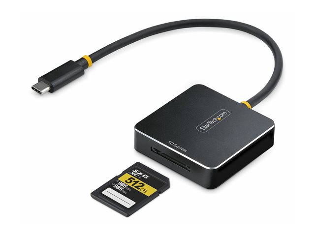 StarTech.com USB-C SD Express Card Reader, USB 10Gbps, Portable Memory Card Reader, USB Type-C to Secure Digital 7.1 Adapter, Works with Any Operating System - Card reader (SDHC, SDXC) - USB-C 3.2 Gen 2