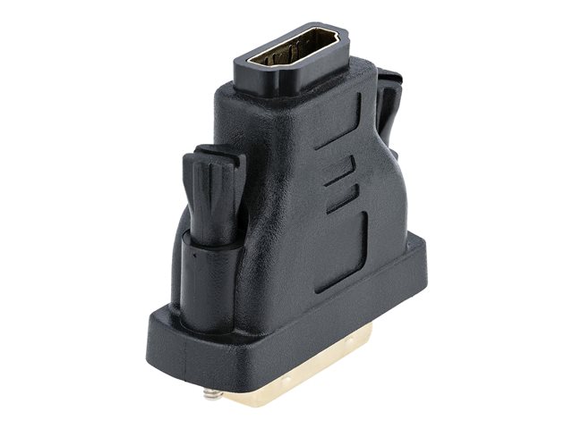 StarTech.com HDMI to DVI-D Video Cable Adapter - F/M - HD to DVI - HDMI to DVI-D Converter Adapter (HDMIDVIFM) - Adapter - dual link - HDMI female to DVI-D male - black - for P/N: HDMM1MP, HDMM2MP, HDMM3MP, RKCOND17HD, SV231DHU34K6, SV231HU34K6, SV43