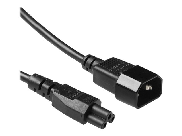 POWERCORD C14 - C5 BK 0.25M. 1 stk