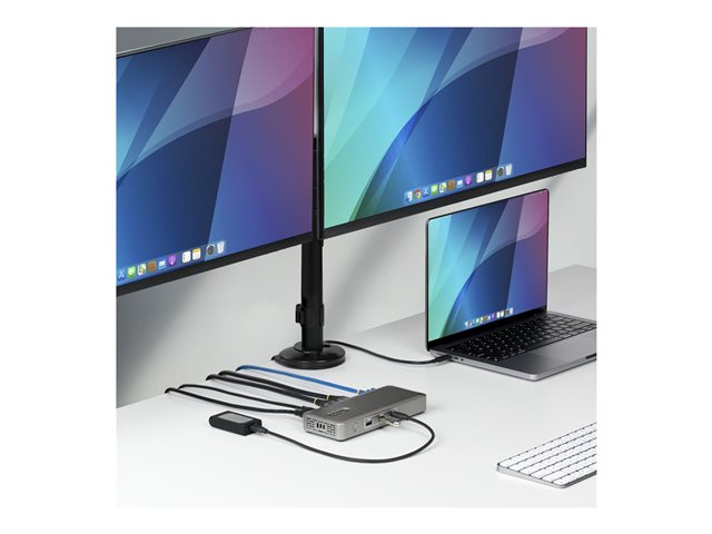 Dual-DP USB4 Dock 100W PD Driverless