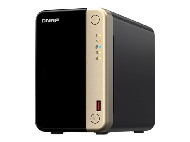 QNAP TS-264 - NAS server - 2 bays - SATA 6Gb/s - RAID RAID 0, 1, 5, 6, 10, 50, JBOD, 60 - RAM 8 GB - 2.5 Gigabit Ethernet - iSCSI support