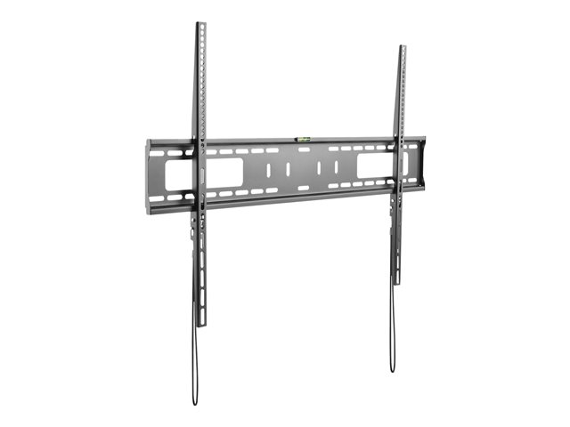 StarTech.com Flat Screen TV Wall Mount - Fixed - Heavy Duty Commercial Grade TV Wall Mount for 60\" to 100\" TVs - VESA Wall Mount (FPWFXB1) - Bracket - for TV - plastic, steel - black - screen size: 60\"-100\" - wall-mountable