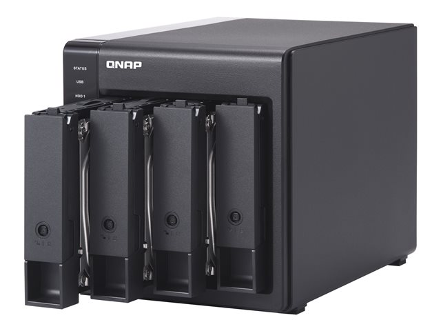 QNAP TR-004 - Hard drive array - 0 TB - 4 bays (SATA-300) - USB 3.2 Gen 1 (external)