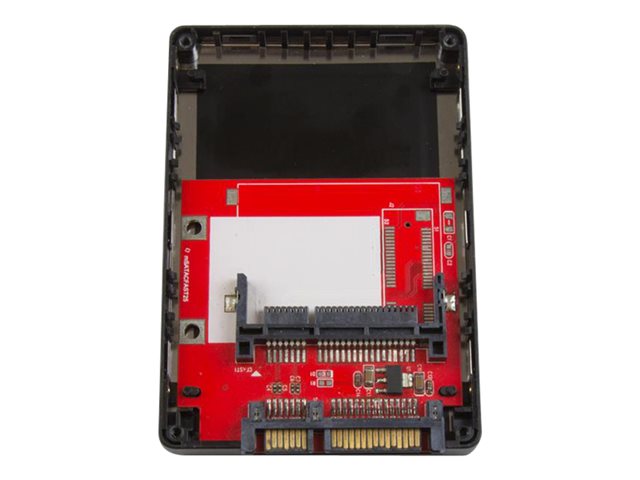 StarTech.com CFast Card to SATA Adapter with 2.5\" Housing - Supports SATA III (6 Gbps) - CFast Memory Card Converter - OS Independent (CFAST2SAT25) - Storage controller - 1 Channel - CFast Card - SATA 6Gb/s - black, silver - for P/N: BRACKET125PT, BRACKET125PTP, BRACKET225PT, BRACKET425F
