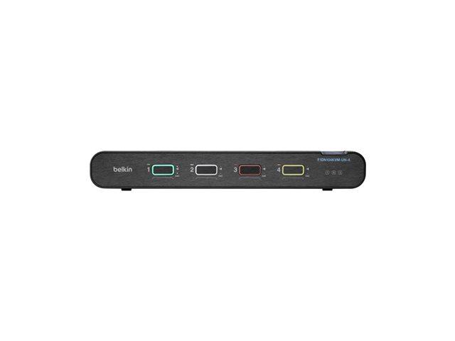 Belkin 4-Port Single Head DP/HDMI to DP/HDMI Video Secure Desktop KVM Switch PP4.0