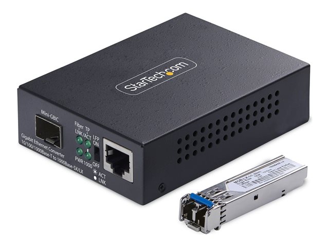 Gigabit SM LC Fiber Media Converter 40km
