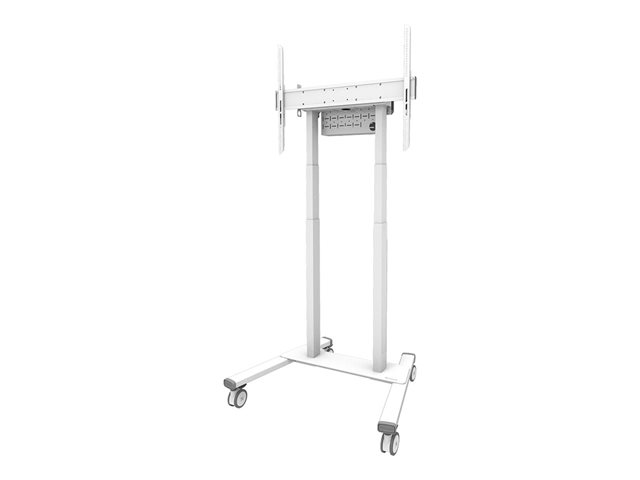Neomounts FL55-875WH1 - Cart - for flat panel - motorised - lockable - steel - white - screen size: 55\"-100\" - for Neomounts AV1-875BL