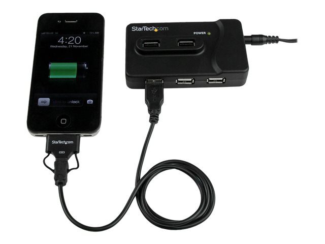StarTech.com 7 Port USB Hub - 2 x USB 3A, 4 x USB 2A, 1 x Dedicated Charging Port - Multi Port Powered USB Hub with 20W Power Adapter (ST7320USBC) - Hub - 2 x SuperSpeed USB 3.0 + 4 x USB 2.0 - desktop - for P/N: MSDREADU3CA, SDMSDRWU3AC, USB312SAT3CB, USB315CB2M, USBLTM1MBK, USBLTM1MWH