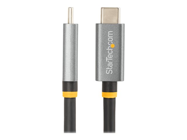 StarTech.com 3ft (1m) USB4 Cable, USB-IF Certified USB-C Cable, 40 Gbps, USB Type-C Data Transfer Cable, 100W Power Delivery, 8K 60Hz, Compatible w/Thunderbolt 4/3/USB 3.2 - USB C to C cable (CC1M-40G-USB-CABLE) - USB cable - 24 pin USB-C (M) to 24 pin USB-C (M) - USB 2.0 / USB 3.1 / USB 3.2 / USB4 / Thunderbolt 3 / Thunderbolt 4 - 1 m - up to 40 Gbps data transfer rate, USB Power Delivery (100W), 4K support, 8K support - black