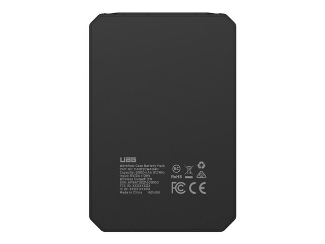 UAG Workflow 5000mAh Extended Battery Pack Black