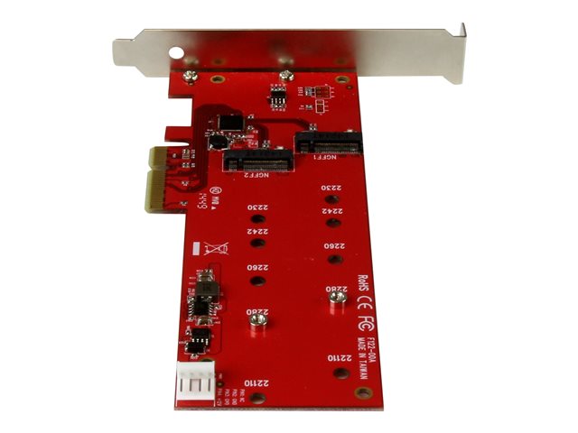 StarTech.com 2x M.2 SATA SSD Controller Card - PCIe - PCI Express M.2 SATA III Controller - NGFF Card Adapter (PEX2M2) - Storage controller - M.2 - M.2 Card / SATA 6Gb/s - PCIe 2.0 x2 - for P/N: BNDTB10GI, BNDTB210GSFP, BNDTB310GNDP, BNDTB410GSFP, BNDTB4M2E1, BNDTBUSB3142