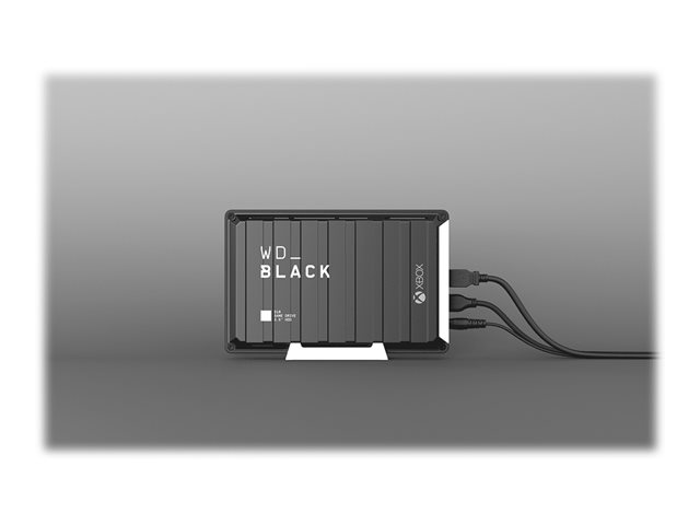 WD_BLACK D10 Game Drive for Xbox One WDBA5E0120HBK - Hard drive - 12 TB - external (portable) - USB 3.2 Gen 1 - 7200 rpm - black