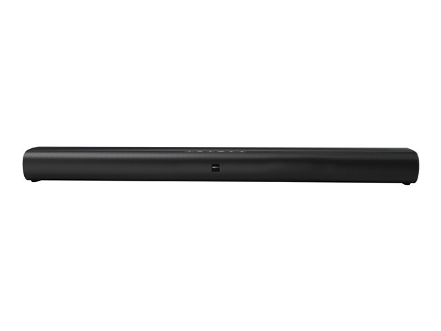 VISION Professional Active Soundbar - LIFETIME WARRANTY - 2 x 90w (Peak) / 2 x 50w (RMS) - RS-232 - HDMI 2 in 1 out, Bluetooth (can be renamed and have pin set), minijack input - Remote control - Brackets for wall or for hanging under flat-panel VESA mount - matte black