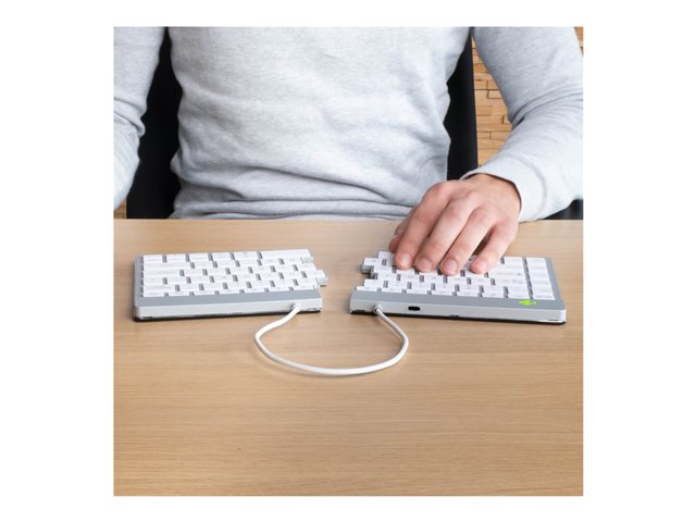 R-Go Split Break ergonomic keyboard QWER
