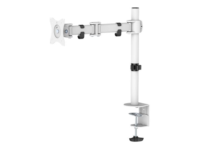Neomounts NM-D135 - Mounting kit - full-motion - for LCD display - white - screen size: 10\"-30\" - clamp mountable, grommet, desk-mountable