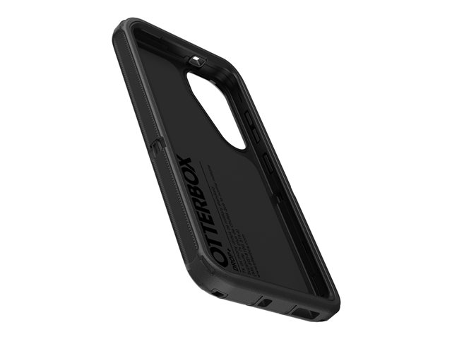 OtterBox Defender Series - Back cover for mobile phone - rugged - reinforced corners - silicone, memory foam - black - for Samsung Galaxy S25
