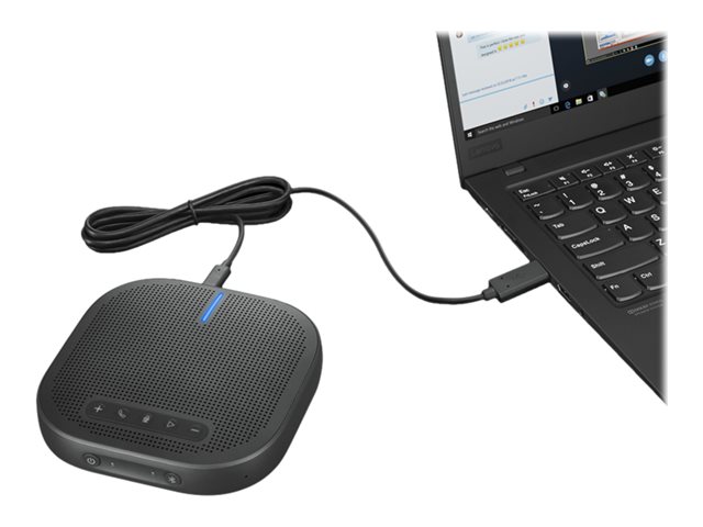 Lenovo L900 - VoIP desktop speakerphone - Bluetooth - wireless, wired - USB - thunder black