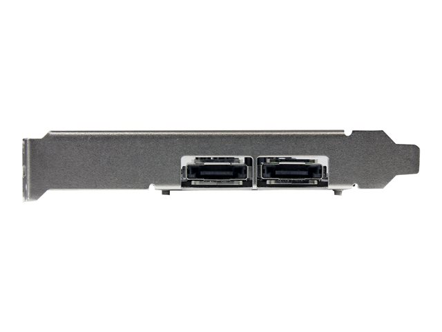 StarTech.com 2 Port PCI Express SATA 6 Gbps eSATA Controller Card - Dual Port PCIe SATA III Card - 2 Int/2 Ext - SATA III 6Gbps (PEXESAT322I) - Storage controller - 2 Channel - SATA 6Gb/s / eSATA 6Gb/s - low profile - PCIe x1 - for P/N: S251SMU33EP, S3520BU33ER, S355BU33ERM, ST521PMINT