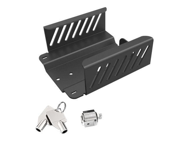 Compulocks Apple TV Security Mount (4th, 4k 1-2nd Gen) (2018-2021) - Mounting kit (security bracket, locking head assembly) - for mediabox - high-grade aluminium - jet black - mounting interface: 75 x 75 mm - for Apple TV 4K (1st gen, 2nd gen), HD (3rd gen, 4th gen)