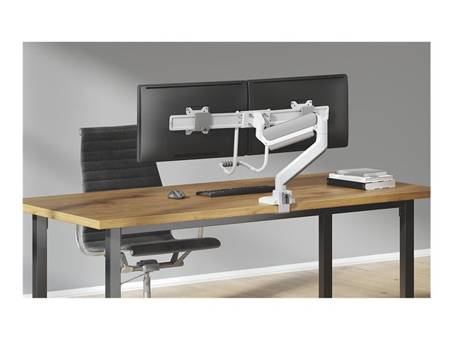 Neomounts NEXT Core Desk Mount 2 screens (Topfix clamp/grommet)