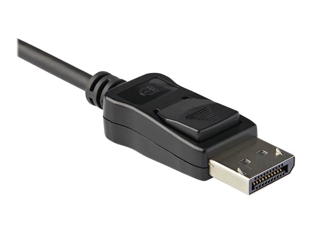StarTech.com DisplayPort to HDMI Adapter, 4K 60Hz HDR10 Active DisplayPort 1.4 to HDMI 2.0b Video Converter, 4K DP to HDMI Adapter Dongle for Monitor/Display/TV, Latching DP Connector - Ultra HD, EMI Shielding (DP2HD4K60H) - Adapter - DisplayPort male latched to HDMI female - 25.16 cm - shielded - black - 4K support - for P/N: ST121HD20FXA, SV231DHU34K6, SV231HU34K6, SV431HU34K6