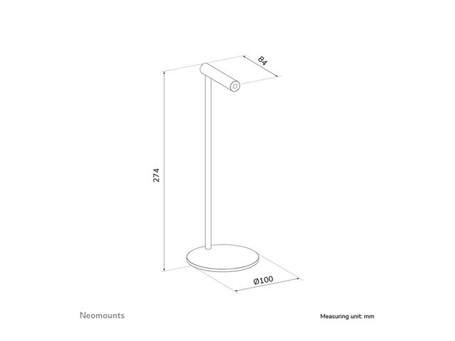 Neomounts ADS11-170SL - Stand for headset - universal - silver