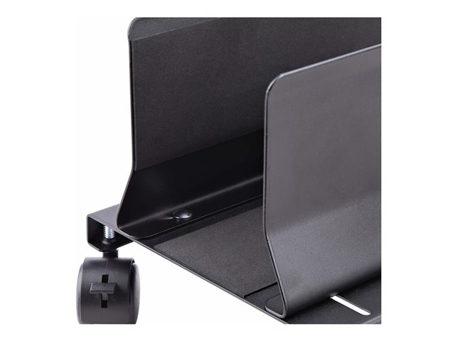 StarTech.com Computer Tower Cart Rolling CPU Caddy w/ Wheels, Adjustable - Cart - for personal computer - steel - black