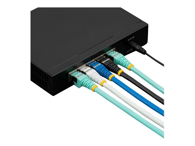 StarTech.com 1.5m CAT6a Ethernet Cable - Blue - Low Smoke Zero Halogen (LSZH) - 10GbE 500MHz 100W PoE++ Snagless RJ-45 w/Strain Reliefs S/FTP Network Patch Cord - Patch cable - RJ-45 (M) to RJ-45 (M) - 1.5 m - S/FTP - CAT 6a - IEEE 802.3bt - snagless, stranded, molded, halogen-free - blue