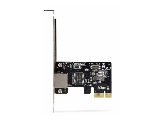 StarTech.com 1-Port Gigabit PCIe Network Adapter Card, TAA Compliant - Network adapter - PCIe low profile - Gigabit Ethernet x 1 - black - TAA Compliant