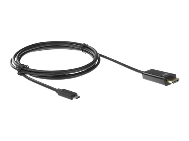 ACT - Adapterkabel - 24 pin USB-C male naar HDMI male - 2 m - beschermd - zwart - ondersteunt 4K60Hz (4096 x 2160)