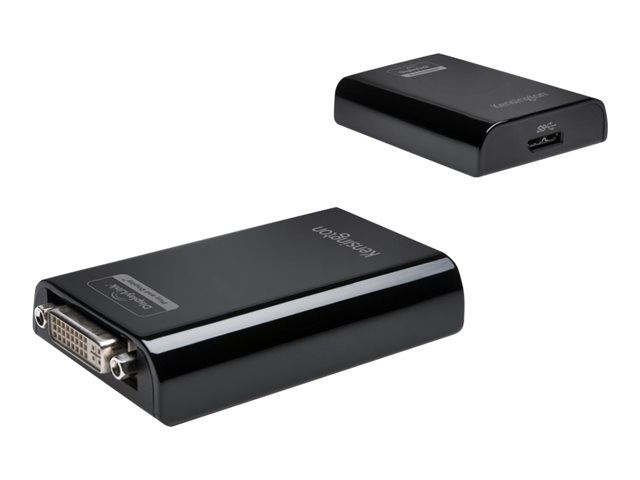 Kensington Universal Multi-Display Adapter - External video adapter - USB 3.0 - DVI - black