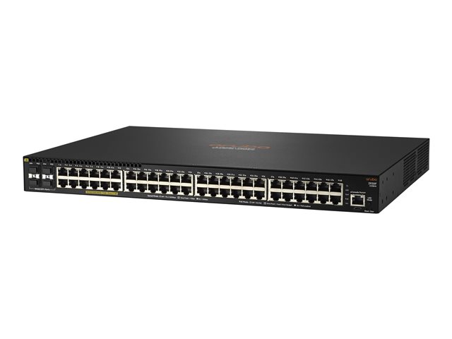 HPE Aruba 2930F 48G PoE+ 4SFP+ - Switch - L3 - Managed - 48 x 10/100/1000 (PoE+) + 4 x 1 Gigabit / 10 Gigabit SFP+ (uplink) - rack-mountable - PoE+ (740 W)