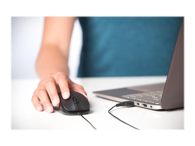 Kensington ValuMouse - Mouse - right and left-handed - optical - 3 buttons - wired - USB - black