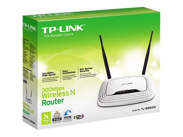TP-Link TL-WR841N 300Mbps Wireless N Router - Wireless router 4-port switch - 2.4 GHz
