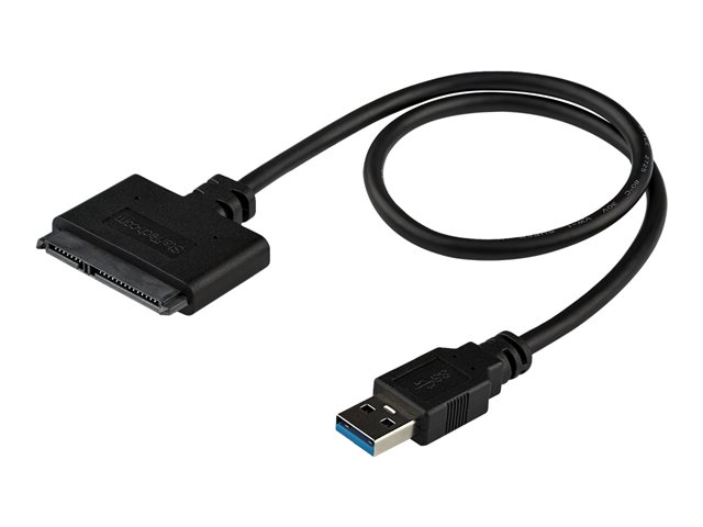 StarTech.com SATA to USB Cable - USB 3.0 to 2.5\" SATA III Hard Drive Adapter - External Converter for SSD/HDD Data Transfer (USB3S2SAT3CB) - Storage controller - 2.5\" - SATA 6Gb/s - USB 3.0