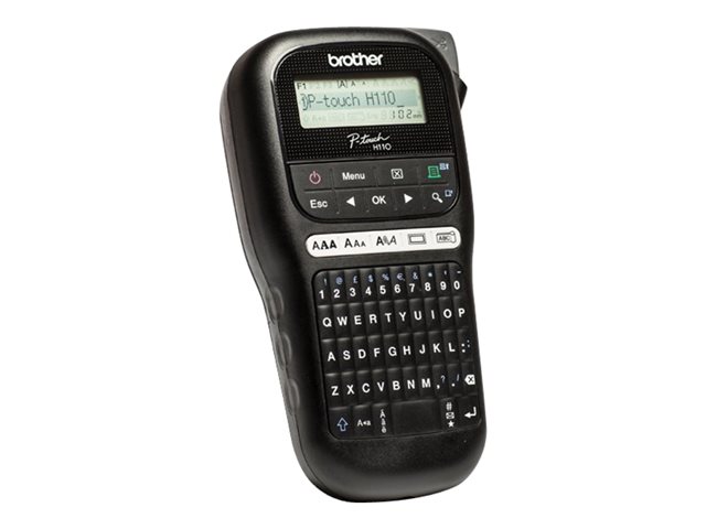 Brother P-Touch PT-H110 - Labelmaker - B/W - thermal transfer - Roll (1.2 cm) - 180 dpi - up to 20 mm/sec - 2 line printing