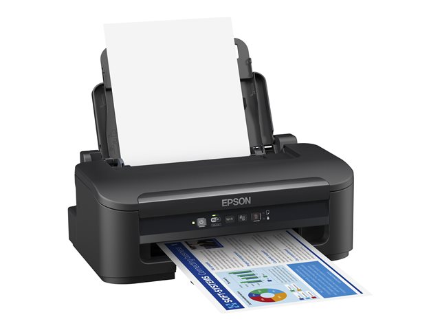 Epson WorkForce WF-2110W - Printer - colour - ink-jet - A4/Legal - 5760 x 1440 dpi - up to 9 ppm (mono) / up to 4.7 ppm (colour) - capacity: 100 sheets - USB 2.0, LAN, Wi-Fi(n)