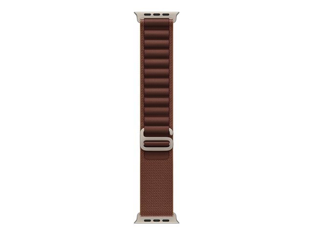 49mm Burgundy Alpine Loop - Medium - Natural Titanium Finish