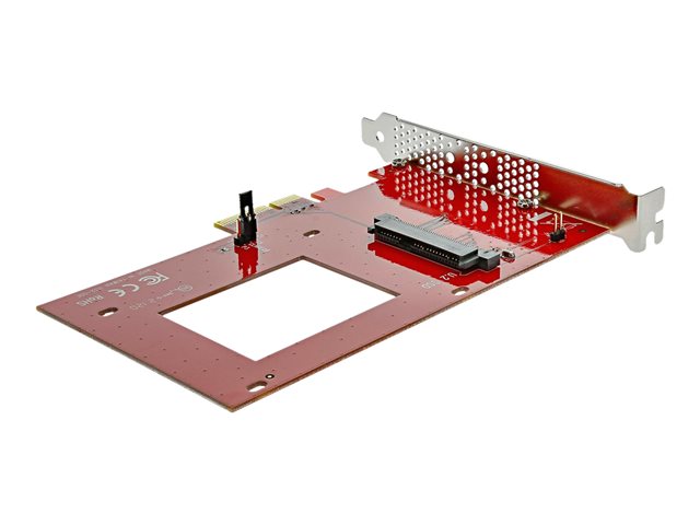 StarTech.com U.2 to PCIe Adapter - x4 PCIe - For 2.5\" U.2 NVMe SSD - SFF-8639 PCIe Adapter - U.2 SSD - PCIe SSD - U.2 drive (PEX4SFF8639) - Interface adapter - 2.5\" - Ultra M.2 Card - PCIe 3.0 x4 - red - for P/N: BNDTB10GI, BNDTB210GSFP, BNDTB310GNDP, BNDTB410GSFP, BNDTB4M2E1, BNDTBUSB3142