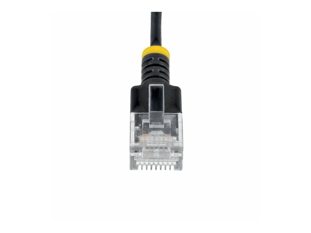 1m Black Ultra Slim CAT6a Cable