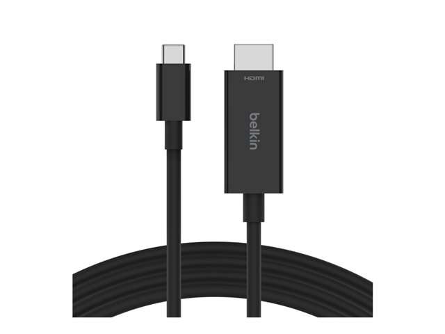 Belkin Connect - Adapter cable - 24 pin USB-C male to HDMI male - 2 m - black - 8K60Hz support, DP Alt mode support, passive