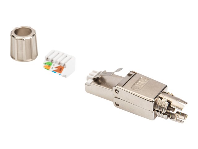 CAT 6A TOOL-LESS CONNECTOR AWG 22-27 METAL LATCH SUPPORTS UP TO 4PPOE IEEE802.3BT