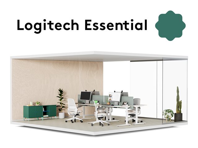 Logitech Essential for Flex Desks | Logitech Basic Support - 1 flex desk 